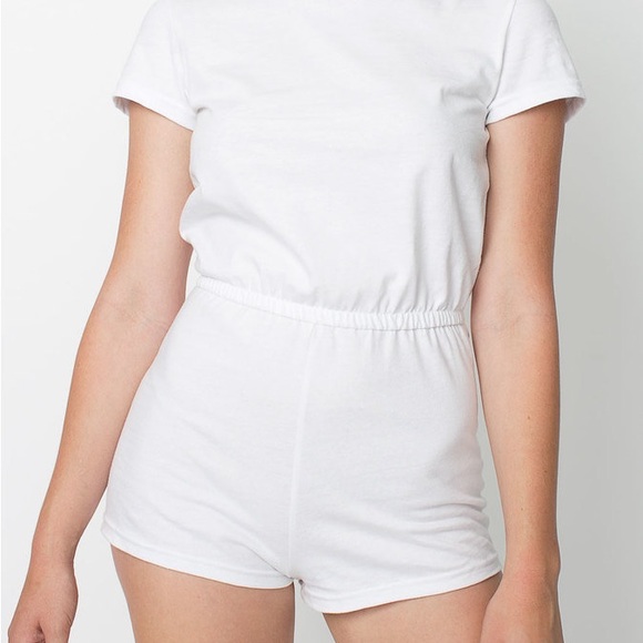 American Apparel Jersey T-Shirt Romper - Picture 3 of 7